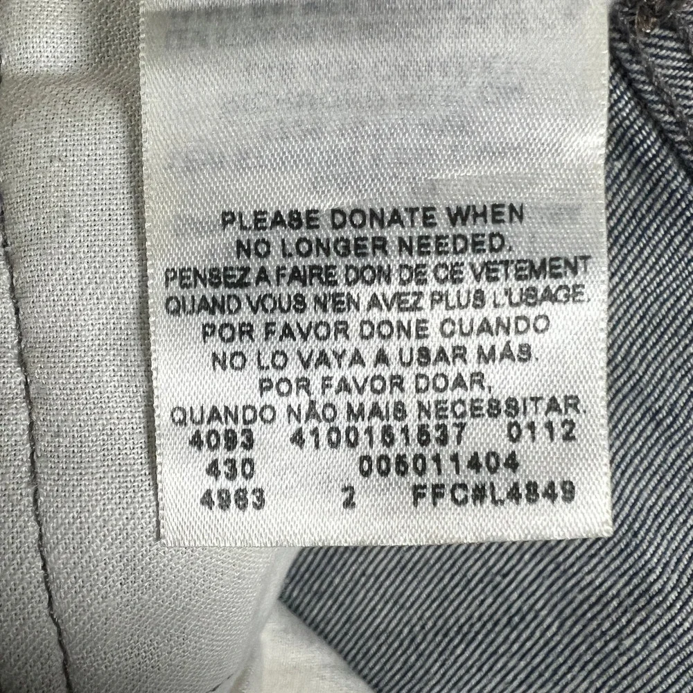 Levi's 501XX‎ Original Fit Blue Jeans Button Fly Mens Measures Size 42x30 Baggy